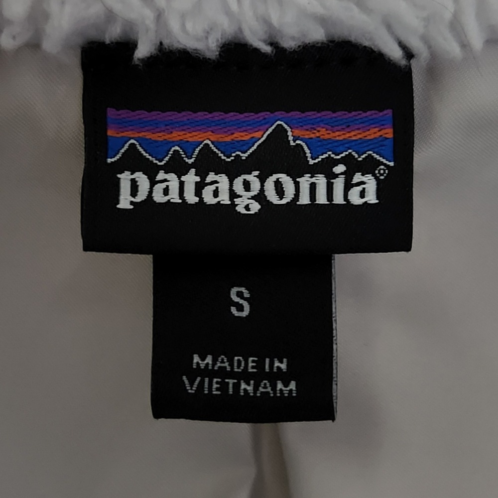 Patagonia Los Gatos Full Zip Fleece Jacket Womens Small White 25211 Slim Fit - Picture 4 of 10